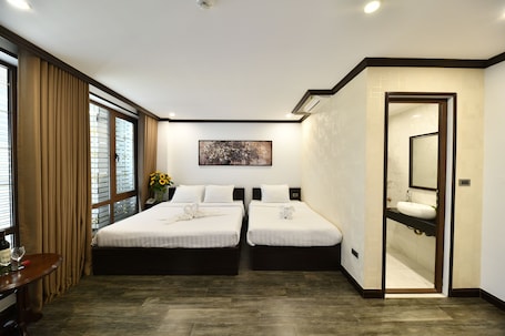 Ropa de cama hipoalergénica y minibar