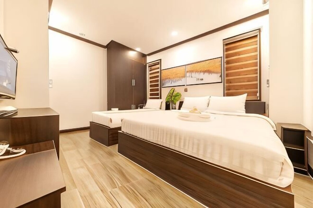 Allergitestet sengetøy, minibar, safe på rommet og skrivebord