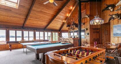 Waterfront Estate w Private Pier, Game Room & Bar