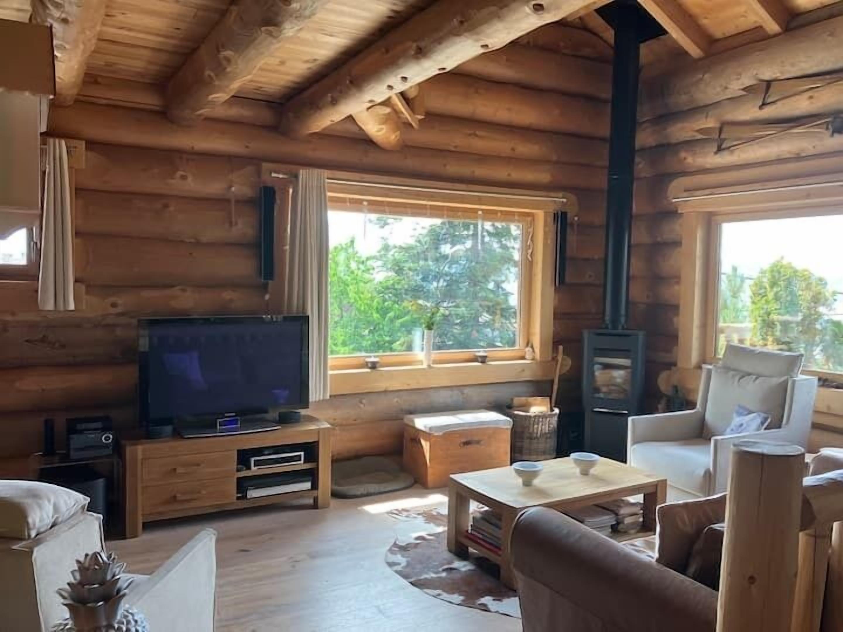 Télévision, cheminée