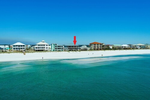 Breathtaking Views Of The Gulf of Mexico |Luxury Beachfront Living On the Sand |Shellendipity|Garage