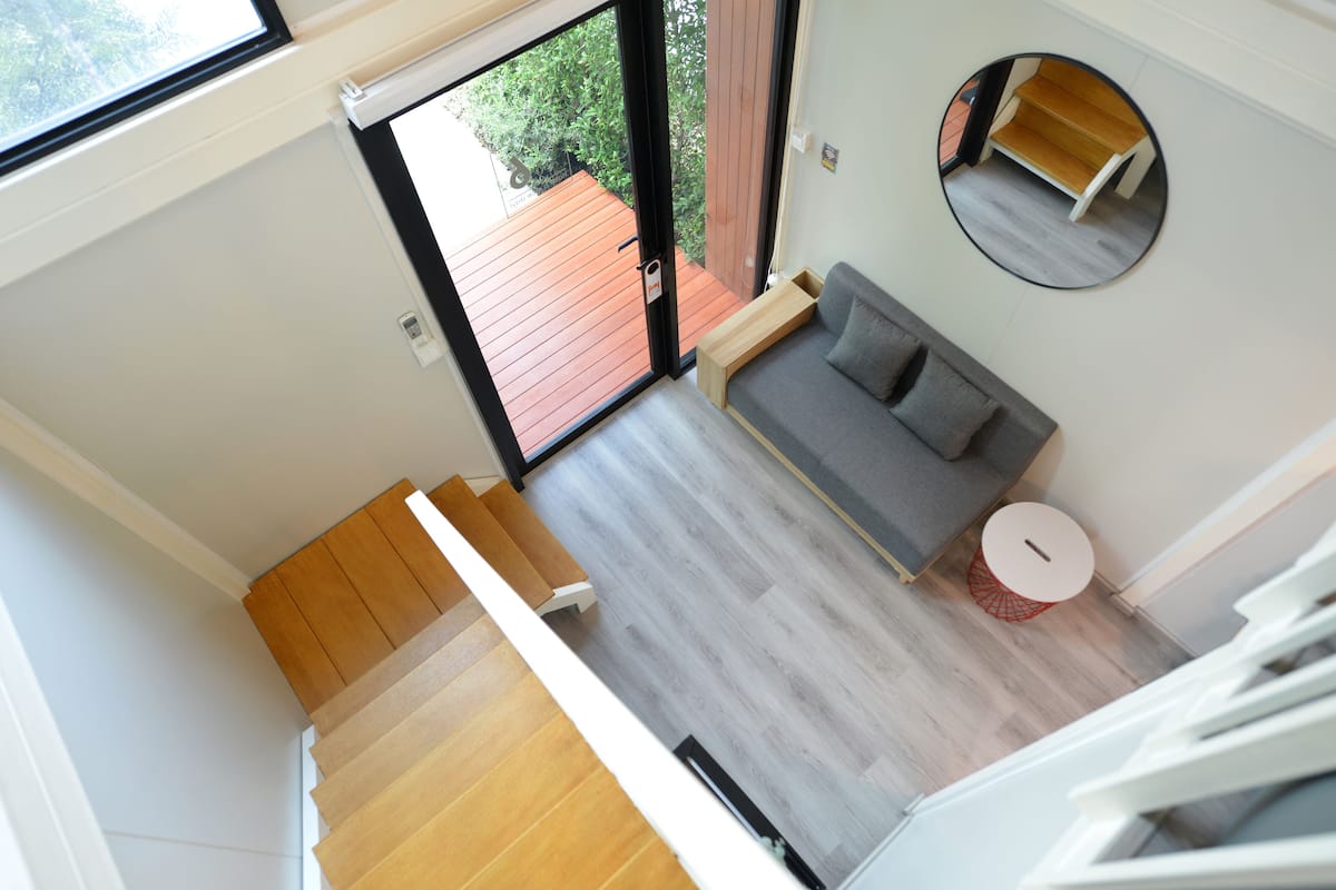 deluxe villa | living area | 43-inch smart tv with digital channels, tv