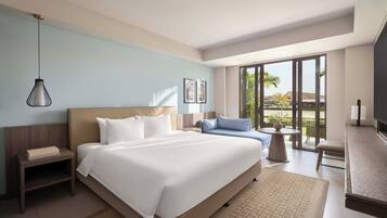 Chambre Deluxe, 1 trĂšs grand lit, vue fleuve