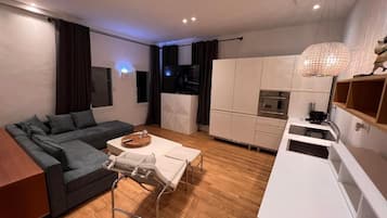 Suite Junior, vue mer | Salle de séjour