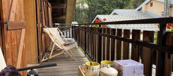 Appartement spacieux 9 pers à Beaufort avec balcon, 4 chambres et équipements familiaux