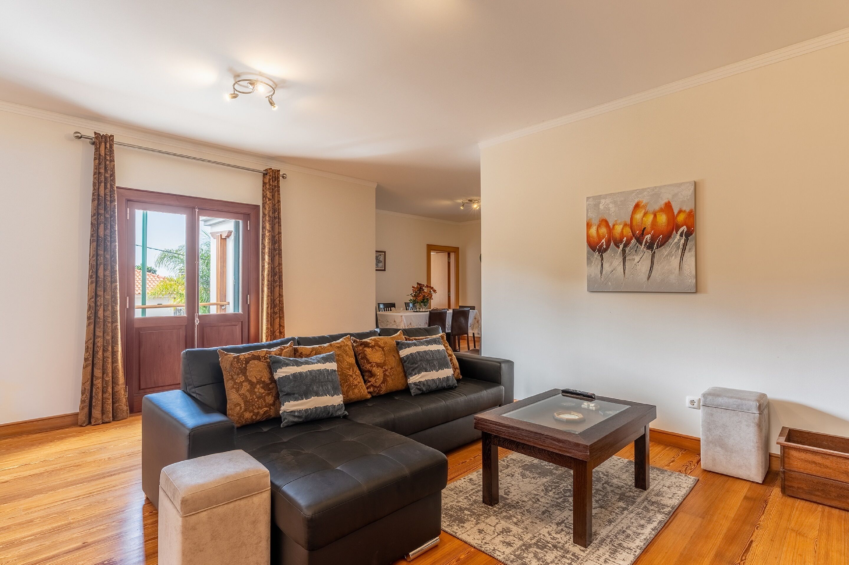 TV de tela plana 52 polegadas com canais a cabo, TV