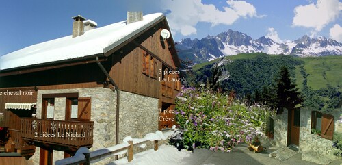 La Lauzière 3-room apartment 55 m2 200 m from the free bus stop and 300 m from the ski lift