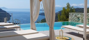Outdoor pool - Romantic Villa Gialos over Mikros Gialos (Fterno)