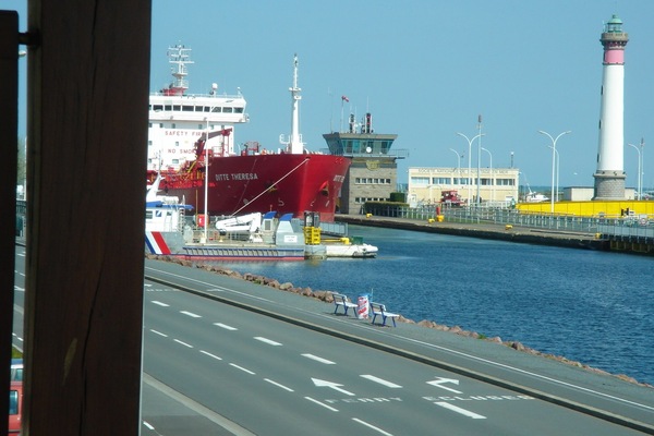 Blick von der Unterkunft