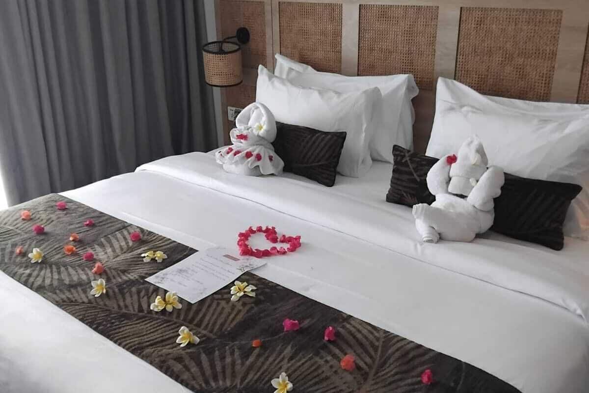 Premium bedding, memory foam beds, in-room safe, desk