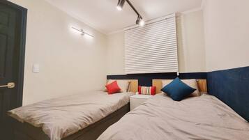 Premium bedding, memory foam beds, individually decorated