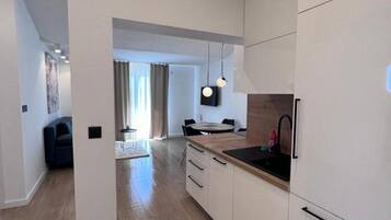 Departamento (One bedroom apartment with Terrace an) | Cocina privada | Refrigerador
