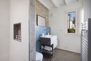 Shower, hair dryer, bidet, towels - Villa Ambretta with Private Swimming Pool, Garden and Barbecue (Campagnatico)