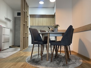 Apartment, 1 Queen Bed | Private kitchen | Fridge, oven, stovetop, dishwasher - Lovely Modern Apartment in Skopje, North Macedonia (Skopje)