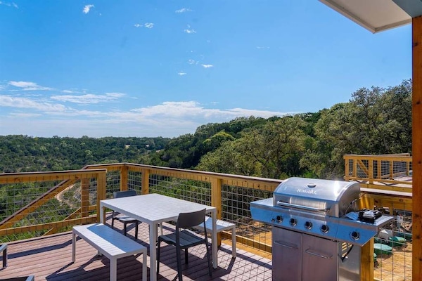 Soak up to this magnificent view while grilling.