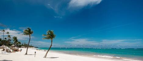 Sun-loungers, beach towels