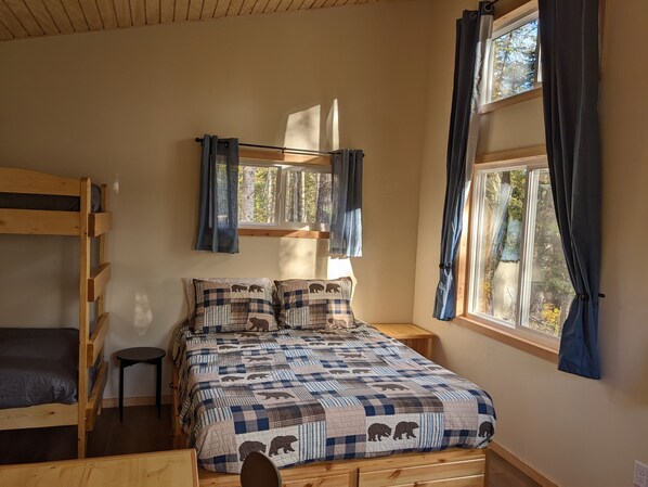 1 makuuhuone, vuodevaatteet