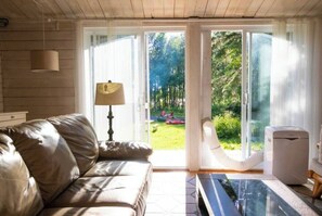 TV connectée, cheminée, chaîne hi-fi