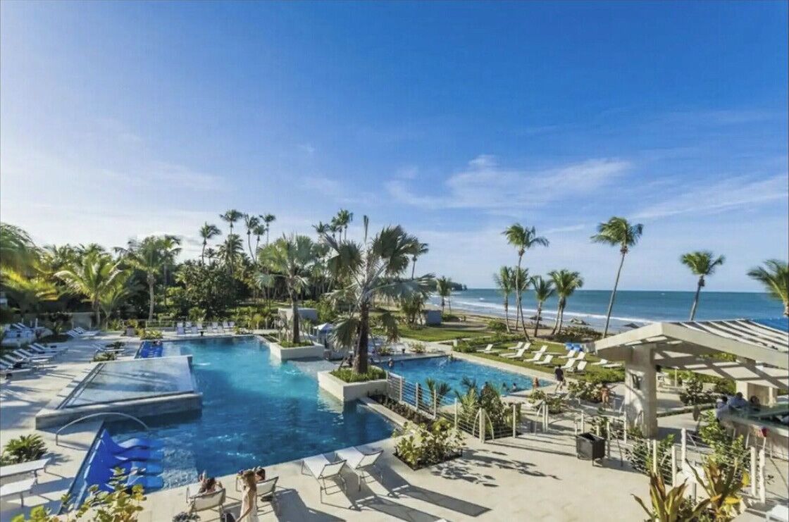 Aerial View of the Bahia Beach Guest Pool