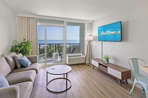 Flat-screen TV, fireplace, offices
