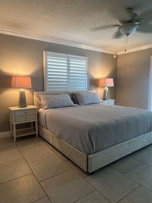 4 bedrooms, desk, iron/ironing board, travel cot - "Dive Into Fun! Spring & Summer Deals at Dolphin Cove – Walk to It All!" (Cocoa Beach)