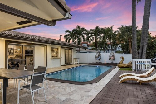 Fort Lauderdale 4Bd Villa Waterfront Dock Pool