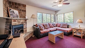 TV, fireplace - On Mountain two bedroom unit sleeping 8 (Newry)