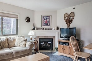 TV, fireplace - On Mountain two bedroom unit sleeping 6 (Newry)