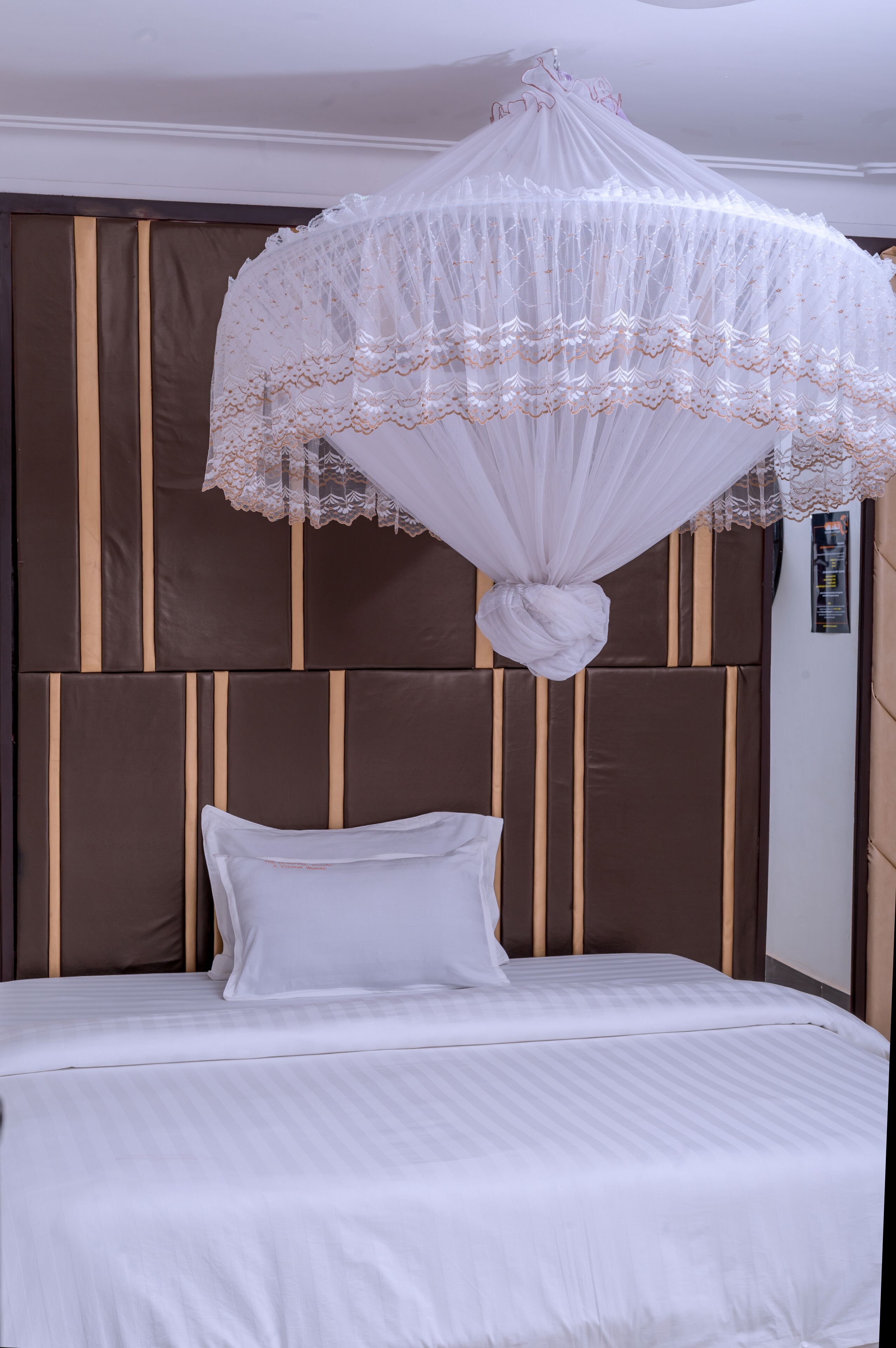 Premium bedding, memory foam beds, individually decorated