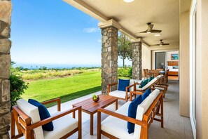 Terrace/patio - Ocean Views! Kumulani D2. (Mauna Kea Resort)
