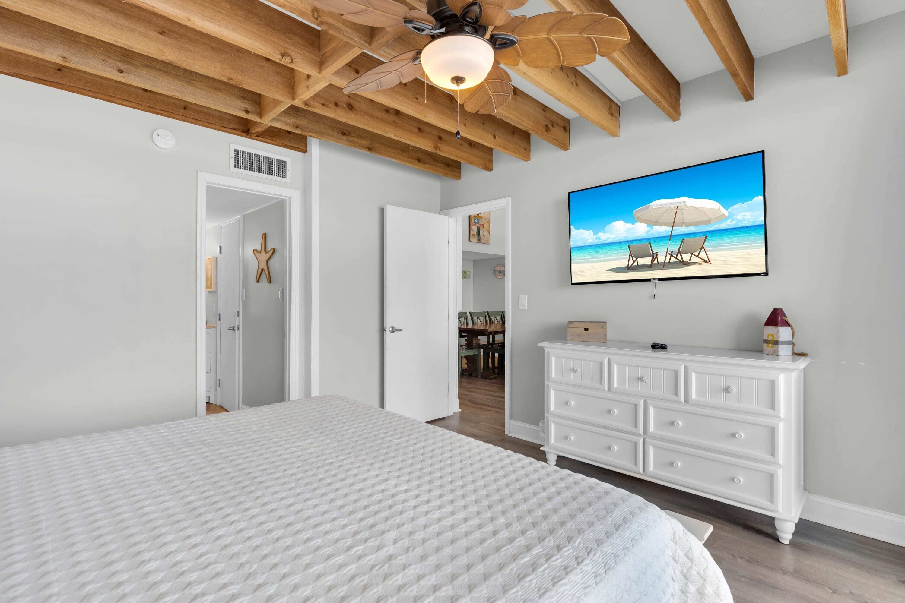 4 bedrooms, iron/ironing board, travel cot, WiFi