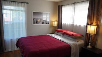 4 chambres, coffres-forts dans les chambres, bureau