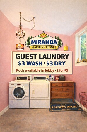 Laundry - Miranda Gardens Resort (Myers Flat)