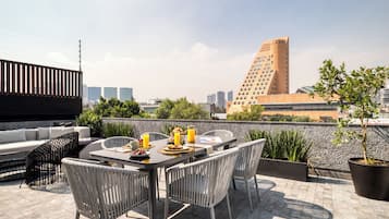 Terrasse sur le toit