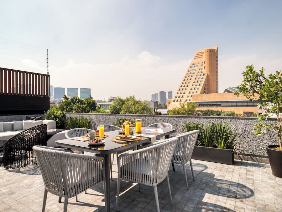 Terrasse sur le toit
