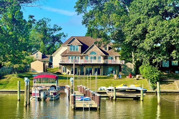 View of the home from the Bush River