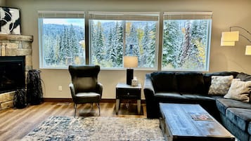 TV connectée, cheminée