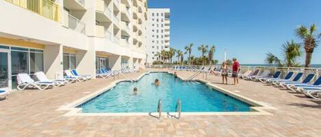 Indoor pool, outdoor pool
