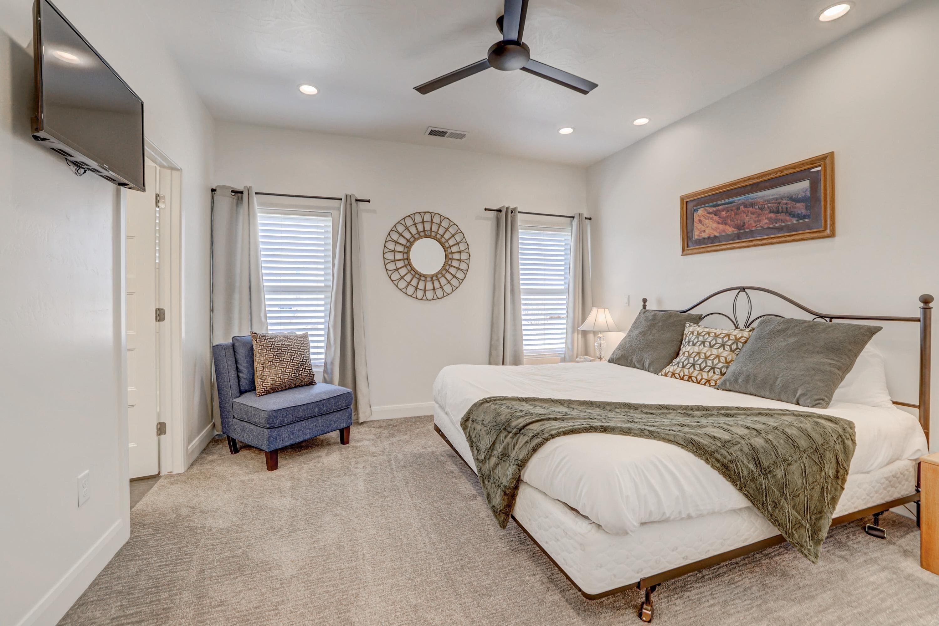 4 habitaciones, tabla de planchar con plancha y wifi gratis 