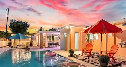 Oct discount! Chic Villa near Brickell,heated pool