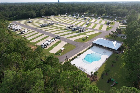 Exterior - RV Lot at Whispering Pines RV Resort - 5 Miles to the Beach! (Gulf Shores)