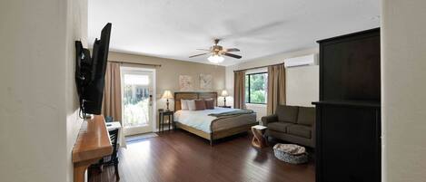 1 غرفة نوم ومكواة/لوح كي وواي فاي مجانًا وملاءات أسرّة