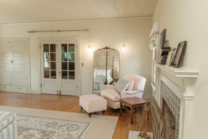 Interior - Main Residence: 5 beds, 5 baths, sleeping porches, & full kitchen. (Medford)