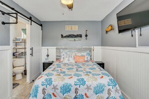 1 soverom, strykejern/-brett, reiseseng for barn og wi-fi (inkludert)