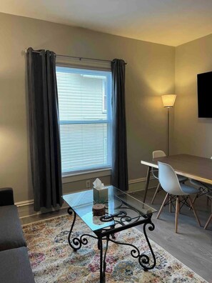 TV, fireplace, offices