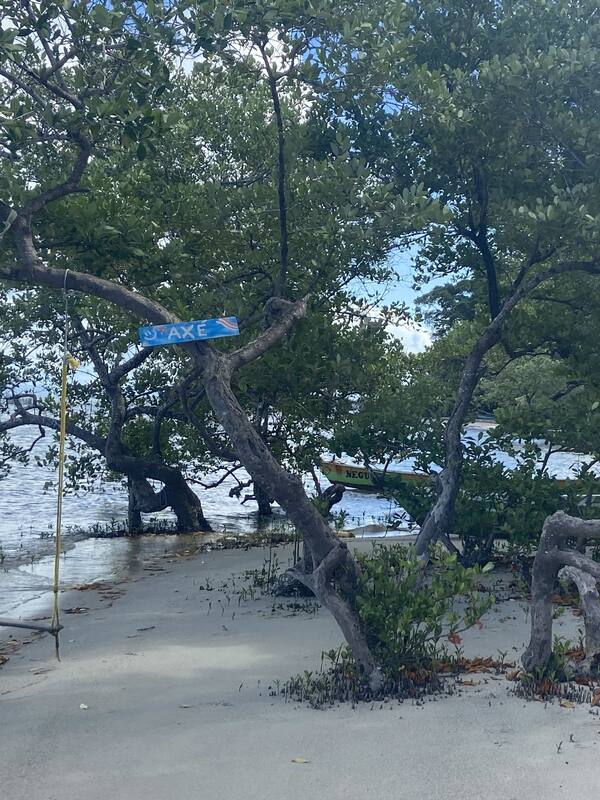 On the beach, white sand, free beach cabanas, sun-loungers