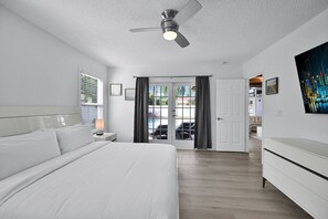 4 bedrooms, iron/ironing board, travel cot, WiFi