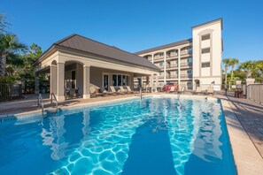 A heated pool