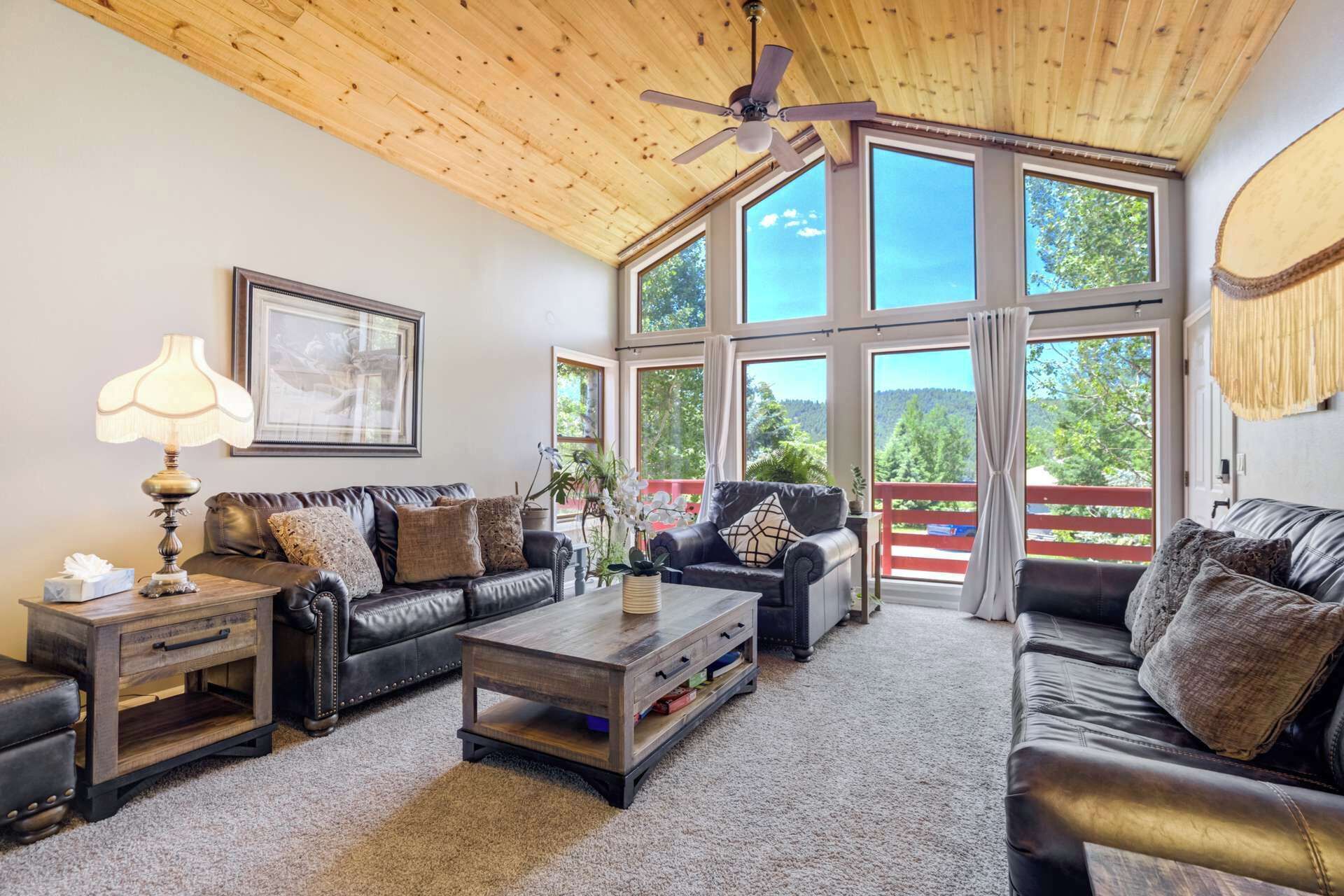 Smart TV, fireplace, DVD player