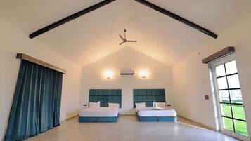 2 bedrooms, rollaway beds, bed sheets